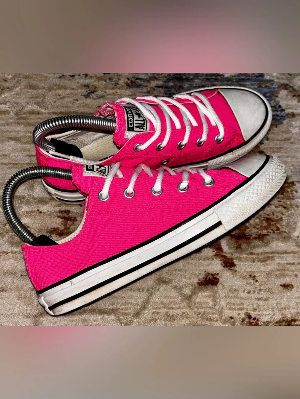 Converse All Star Hot Pink Low Top Sneakers